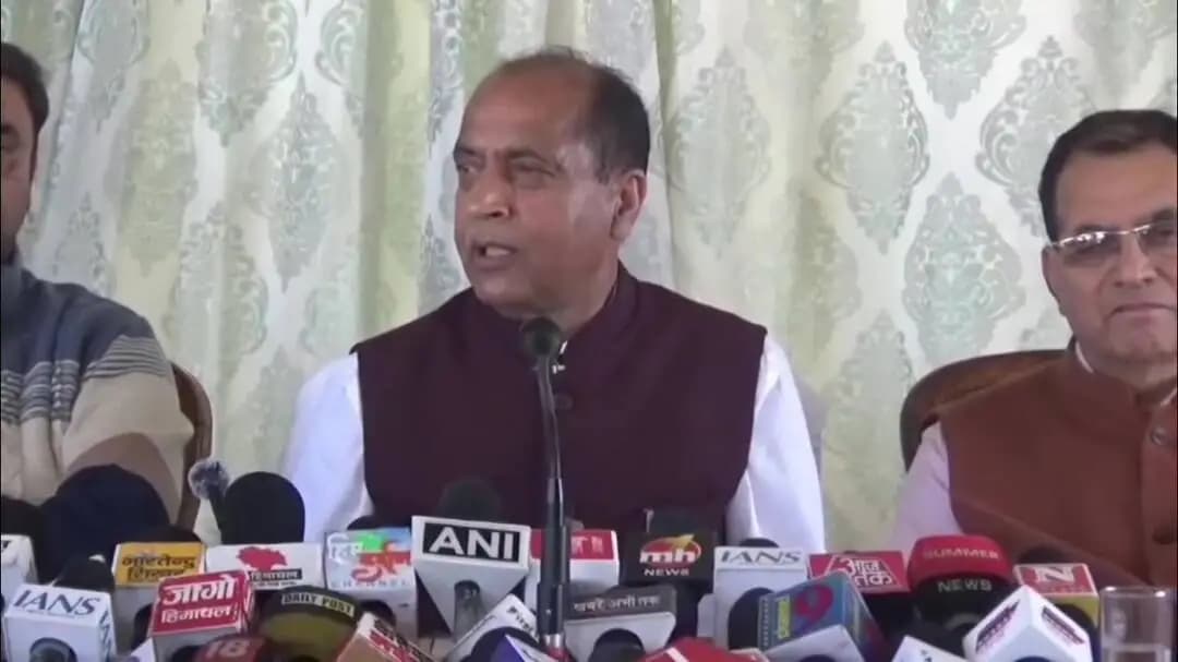 रोहड़ू: जयराम ठाकुर का कांग्रेस पर चुनाव आयोग और संवैधानिक संस्थाओं के खिलाफ गंभीर आरोप