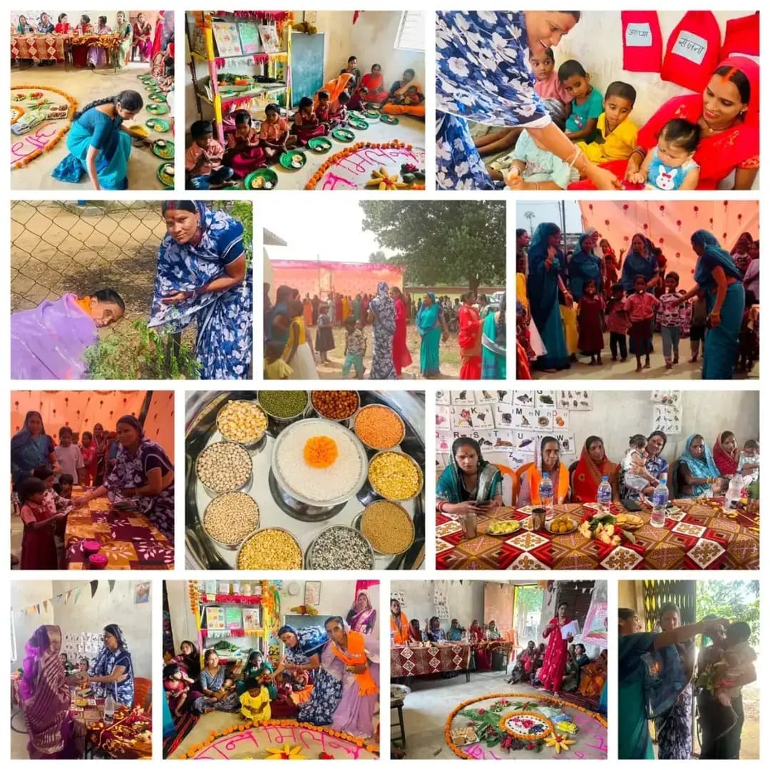 सेवा संकल्प अभियान | आँगन मिलन सेवा
ग्राम कोटराही के आँगनबाड़ी केंद्र धौराडांड में आँगन मिलन सेवा कार्यक्रम का आयोजन किया गया।
कार्यक्रम में बच्चों एवं महिलाओं की सहभागिता के साथ पोषण और मातृ-शिशु स्वास्थ्य के प्रति जागरूकता का संदेश दिया गया।
<nis:link nis:type=tag nis:id=आंगन_मिलन_सेवा nis:value=आंगन_मिलन_सेवा nis:enabled=true nis:link/>
<nis:link nis:type=tag nis:id=aaganmilanseva nis:value=aaganmilanseva nis:enabled=true nis:link/>
<nis:link nis:type=tag nis:id=सेवा_संकल्प_abhiyan nis:value=सेवा_संकल्प_abhiyan nis:enabled=true nis:link/>
<nis:link nis:type=tag nis:id=balrampur nis:value=balrampur nis:enabled=true nis:link/>
@chhattisgarhcmo
@dpr.chhattisgarh
@wcd_cg
