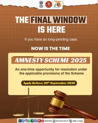 Caption:
A pending case can be one step closer to resolution.
With the Amnesty Scheme 2025 nearing its deadline, take timely action on eligible cases and make use of the opportunity available.
Last Date: 30th September 2026