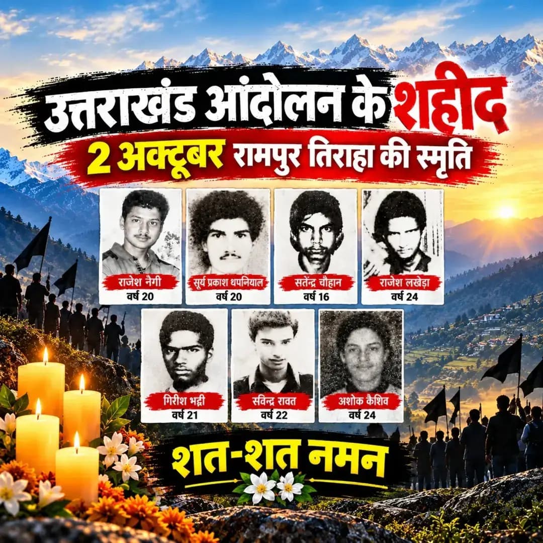 कैसे मिला था हमें अपना उत्तराखंड राज्य? ऐसे मिला था... सालों के संघर्ष के बाद, मुलायम सिंह यादव की सरकार के अत्याचारों के बाद, पुलिस की गोलियों के बाद और आखिर में 42 लोगों के प्राणों का बलिदान देने के बाद... उन शहीद हुए लोगों के सपनों का उत्तराखंड कब बनेगा?
ये दिन ना भूले है ना कभी भूलेंगे