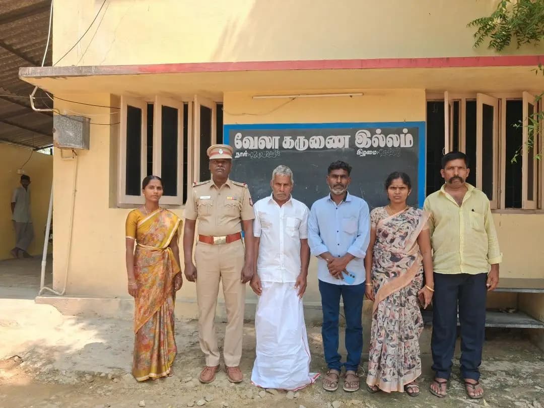 பெரம்பலூர்: பெரம்பலூரில் மீட்பு: 15 மாதங்களுக்குப் பிறகு குடும்பத்துடன் இணைந்த முதியவர்!