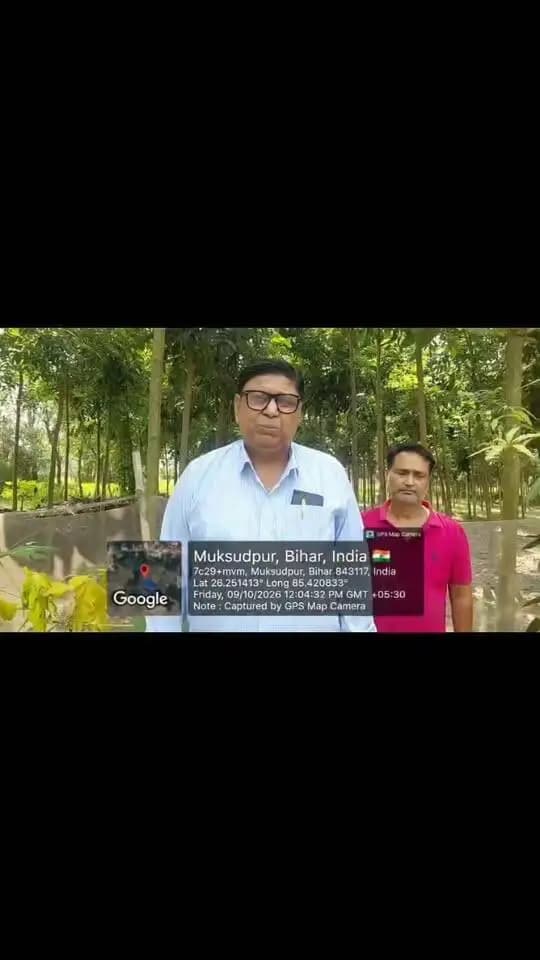 मुजफ्फरपुर जिले के मीनापुर प्रखंड अंतर्गत मकसूदपुर पंचायत में विकसित भारत जी राम जी योजना के तहत निजी वृक्षारोपण से लाभान्वित लाभुक से संवाद किया गया। इस दौरान वृक्षारोपण योजना के क्रियान्वयन, पौधों की स्थिति एवं योजना से प्राप्त लाभों की जानकारी ली गई। निजी भूमि पर वृक्षारोपण से लाभुक को रोजगार का अवसर प्राप्त होने के साथ-साथ भविष्य में अतिरिक्त आय की संभावनाएँ भी बढ़ती हैं। यह पहल ग्रामीण आजीविका को सशक्त बनाने, पर्यावरण संरक्षण को बढ़ावा देने तथा हरित एवं आत्मनिर्भर ग्रामीण विकास के लक्ष्य को साकार करने की दिशा में महत्वपूर्ण कदम है।
#CMSamrat
#samratchoudhary
Information & Public Relations Department, Government of Bihar