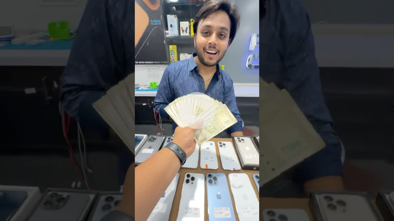 iPhone 13 Pro ₹23000 ❤️🔥 Cheapest iPhone market | Second Hand Mobile #usediphone #oldiphone