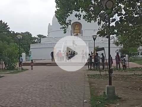 बुद्ध स्मारक वैशाली #बहुत ही शांति वातावरण है।