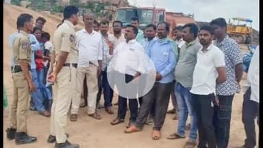 మర్రిగూడ: శివన్నగూడెం బ్యాలెన్సింగ్ రిజర్వాయర్ పనులను అడ్డుకున్న చర్లగూడెం గ్రామస్తులు