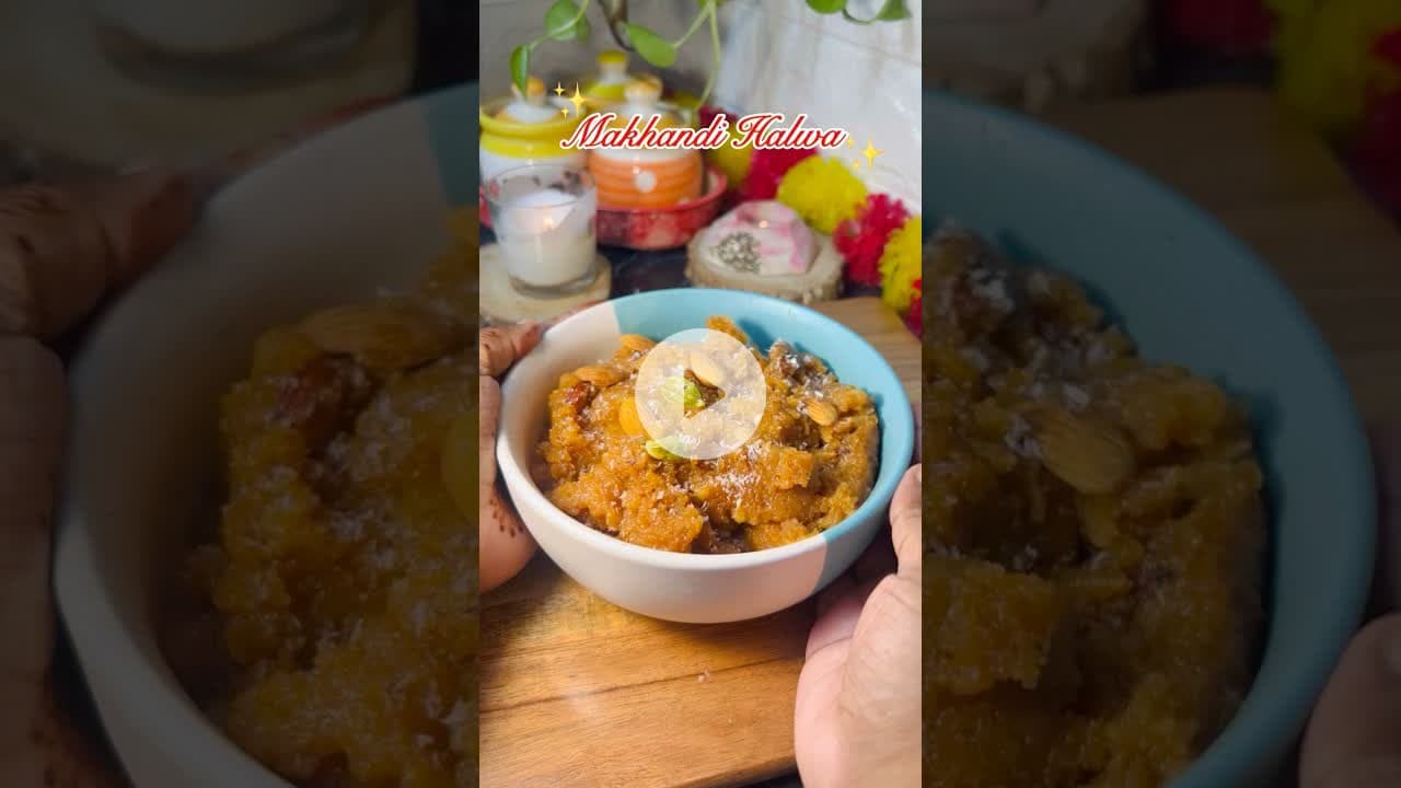 #shortvideo Makhandi Halwa 😍✨ #halwa #recipe #viral #trending #festive #diwalispecial #sweets