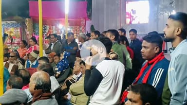 টিহু ভাগ: গোৱৰাদল পদ্মপাৰাৰ শ্রীশ্রী মা কালী দেৱালয়ত কালী পূজা, পূজাস্থলীত উপস্থিত জিলা কংগ্ৰেছৰ সভাপতি ৰাতুল পাটোৱাৰী