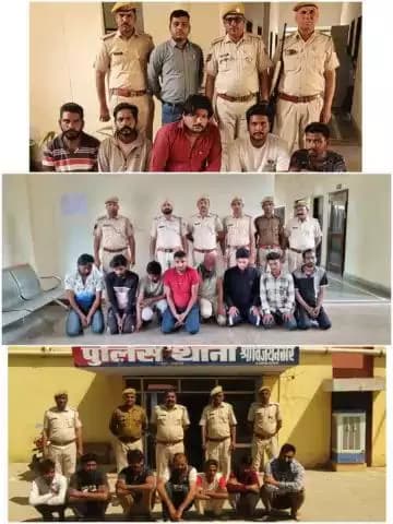 #एरिया डोमिनेंस के तहत अनूपगढ़ जिला पुलिस की कार्यवाही
असामाजिक तत्वों, गैंगस्ट्रो , नशा तस्करों के खिलाफ कार्यवाही जिले की 148 पुलिस कर्मियों की 29 टीमों द्वारा छापेमारी कर 75 वांछित को किया गिरफतार