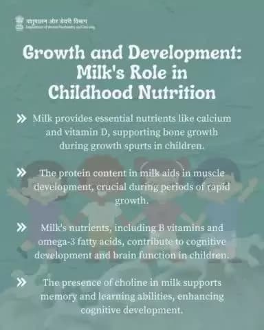 Nutrient Powerhouse: Milk's Vital Role in Childhood Growth and Development.
#StrongBones #MilkBenefits #BoneHealth #Nutrition #HealthyLiving
#EssentialNutrients
