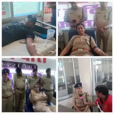 75वें #राजस्थान_पुलिस_दिवस_ अवसर पर जिला कोटपूतली बहरोड में ब्लड डोनेशन कैंप का आयोजन किया गया । #राजस्थान_पुलिस।
#RajasthanPoliceDiwas