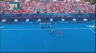 HOCKEY🏑: INDIA🇮🇳 storm into SEMIS
WATCH📺: Penalty Shootout
#ParisOlympics: Indian hockey team defeats Great Britain 4-2 in the penalty shootout.