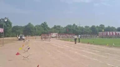 फतेहाबाद। पुलिस लाइन में स्वतन्त्रता दिवस की फुल ड्रेस फाइनल रिहर्सल में शानदार मार्च पास्ट