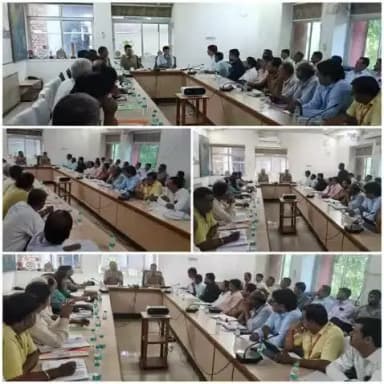 जिला पुलिस अधीक्षक #श्री_सागर_राणा_IPS एवं वरिष्ठ अधिकारियों की अध्यक्षता में आगामी राजस्थान पुलिस भर्ती परीक्षा को नकलमुक्त, निष्पक्ष व शांतिपूर्ण माहौल में सम्पन्न कराने हेतु केंद्र प्रभारियों की बैठक आयोजित की गई। ✅👮♂️
#DausaPolice