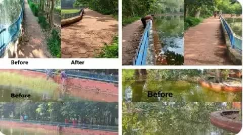 #स्वच्छताअभियान2025 के अंतर्गत बरेका स्थित टैगोर पार्क में गहन सफाई अभियान चलाया गया इस दौरान, सफाई कर्मियों ने टैगोर पार्क क्षेत्र में कचरा संग्रहण एवं सड़क सफाई किया गया। #SpecialCampaign5.0 #SwachhtaAbhiyan2025 #SHS20 @railminindia