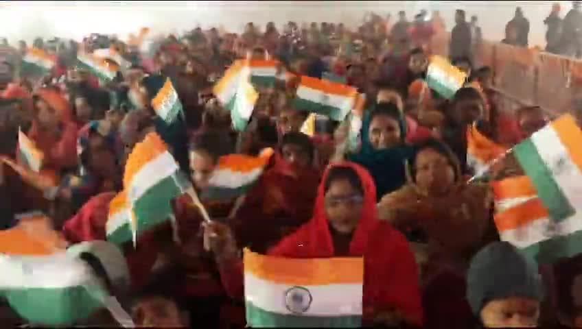 #पथरदेवा के #मेदीपट्टी गांव में चल रहे कार्यक्रम में #पुलवामा घटना के #शहीदों को #रामायण के कलाकारों ने दी #श्रद्धांजलि